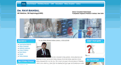 Desktop Screenshot of drravibansal.com