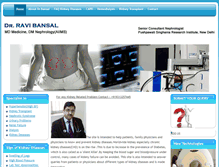 Tablet Screenshot of drravibansal.com